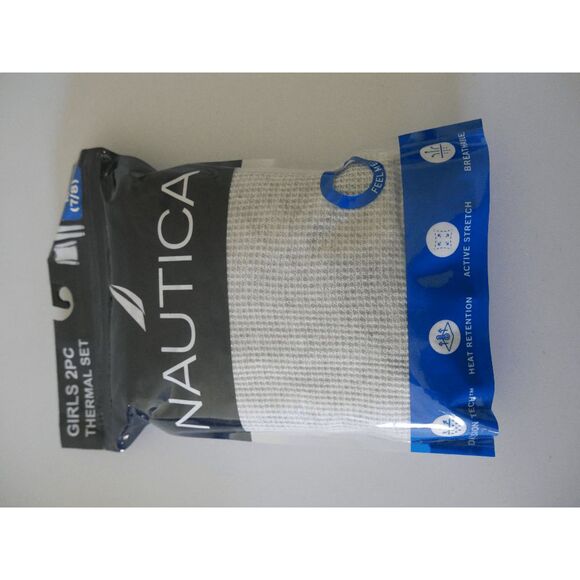 Nautica Girls Thermal Base Layer Set Gray M (7/8) - Picture 2 of 6